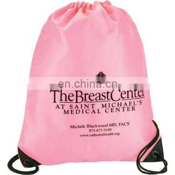 wholesale 420D Polyester bag or Nylon drawstring backpack