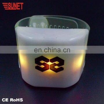 SUNJET 2018 Christmas Decoration New Promotion OEM Accepted Custom Logo Wrist Bands Bracelet Supplier In China