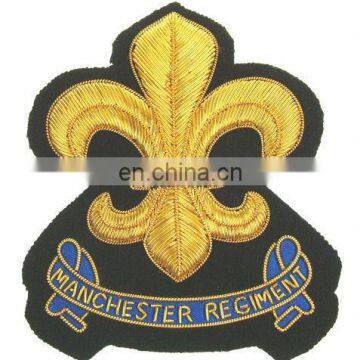 Bullion Wire & Silk thread blazer badge, King's Hussar Badges | Scouts Badges