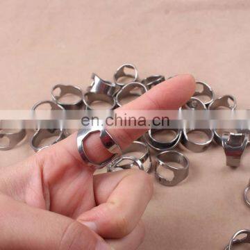 Stainless Steel Metal Finger Ring Beer Bottle Opener photo-2