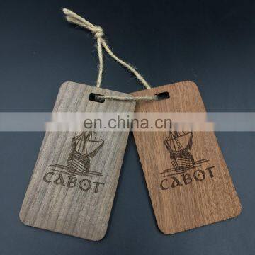 Wooden Tags for Clothing Personalized Wood Hang Tag photo-2