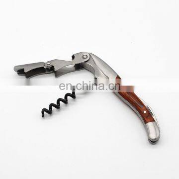 High Standard Quality Rosewood Stainless Steel Corkscrew Wine Bottle Opener photo-4