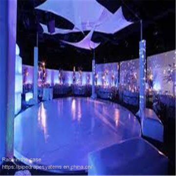 Wedding dance stage white and blake dance floor covering polish dance floor