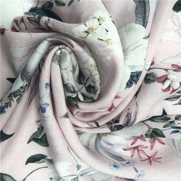 Hot New Pattern Custom Digital Printed 100% Floral Rayon Fabric photo-4