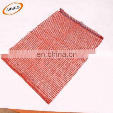 Polypropylene orange grid nets mesh bags for wood