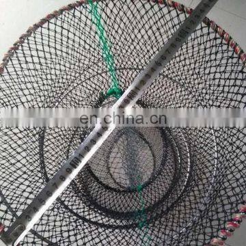 30x60cm Black Commercial Spring Trap Collapsible PE Plastic Coated Wire Lobster Trap Fish Traps photo-3