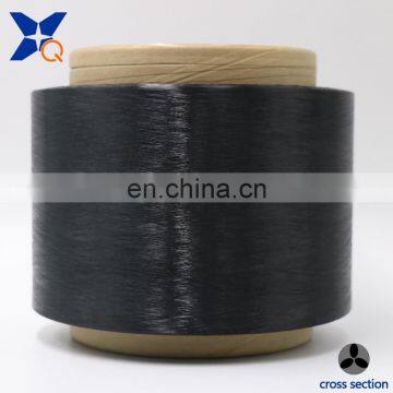 Black Carbon Conductive Polyester Fiber Filaments 20D/4F Trilobal Threeleaf Yarn/ESD Fabric-XTAA239 photo-4
