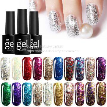 20 Colors Diamond UV Nail Gel Polish Soak-off Full Color Long Lasting Nail Art