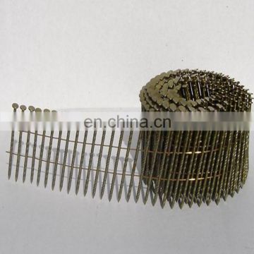 Smooth shank Vinyl-coated Pallet wire Coil Nail