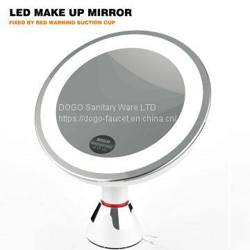 Plastic Round LED Light Swivel Portable Make up Mirror Suction Cup Mirror photo-4