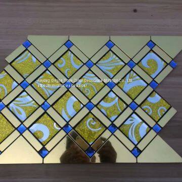 395x495 Self-adhesive Mosaic Tile Metal Mosaic Tile Glass Mosaic Tile photo-4