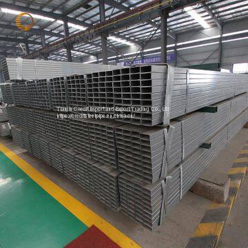 ASTM steel profile ms square tube galvanized  Furniture Rectangular Pipe Factory  Construction Rectangular Pipe For Sale