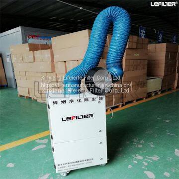 Industrial cartridge dust filter machine for welding fume collection