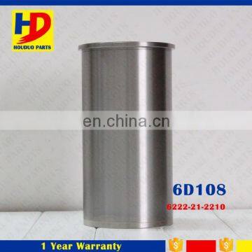 6D108 Cylinder Liner 6222-21-2210 For PC300-5 Engine Part