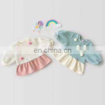 Newborn Apparel Infant & Toddlers Clothing Baby Skirts long sleeve patchwork baby girl dress