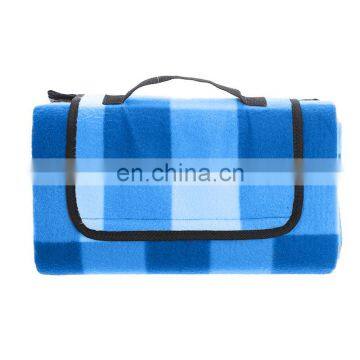 Outdoor Folding Fleece Camping Mat Large Custom Waterproof Blanket Fleece Picnic Blanket