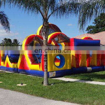Escape From Alcatraz Inflatable Bouncy Castle Fun City Bounce House Obstacle Course Amusement Park photo-3