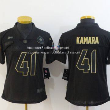 New Orleans Saints #41 Kamara Women Black Jersey