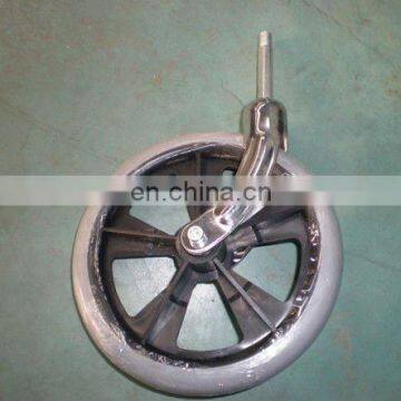 8" Wheelchair Front Wheel and Fork,steel Bearing and Solid Tire photo-6