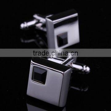 Shirt Cufflinks Wedding Silver Business Mens Wholesale Stainless Steel Crystal photo-2