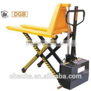 Top quality Semi-electric high lift pallet truck DGB