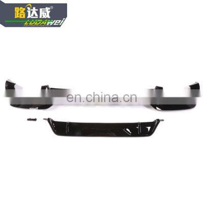 Gloss Black 2 PCS Rear Diffuser For BMW 3 Series G20 M Sport Rear Bumper Lip 2019+ photo-2