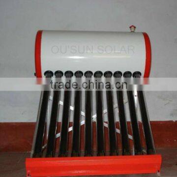 Home unpressurized solar product--low pressure solar water heater