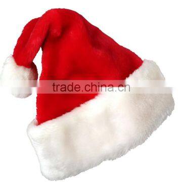 2015 Hot Sell Flet Santa Hat For Christmas Decoration