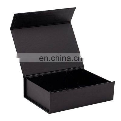 Custom a6 Shallow Black Retail Product Packaging Rigid Gift Box Packing With Magnetic Lid photo-4