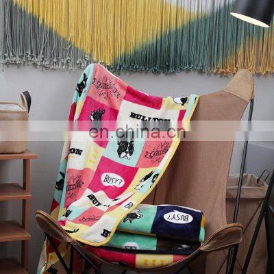 Luxury Recycled Travel Portable Pink Outdoor Car Soft Calming Customised Bed Dog Pet Blanket photo-5