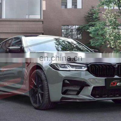CLY Front Lip For BMW 5 Series G30 G38 Facelift 2021 M5 Front Car Bumper Lip CS Carbon Fiber Anterior Lip photo-4