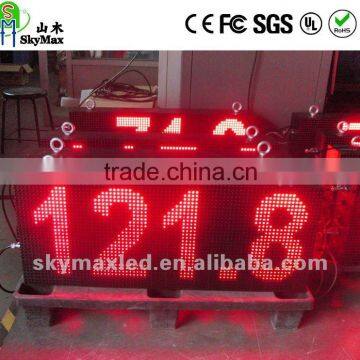 Outdoor Scrolling/Moving Single Color Hanging LED Message Sign