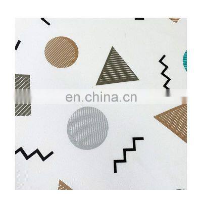 Brands Storage Woven Custom Printing Geometric Patterns Linen Printed Fabric for Garment photo-2