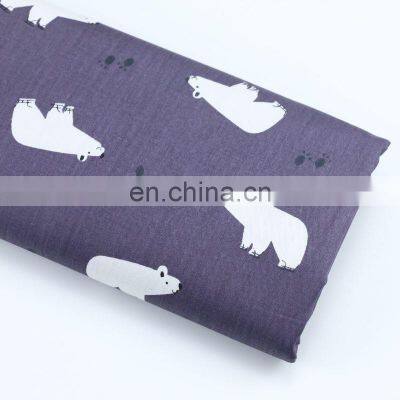Kindergarten Baby Cotton Quilt Cover Bed Sheet Pillowcase Fabric Wholesale Cartoon Polar Bear Print Fabric photo-4