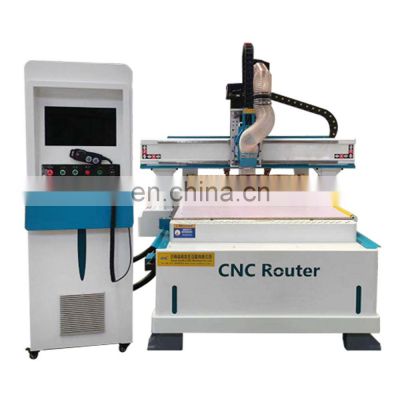 4 AXIS linear auto tool change wood plywood cutting CNC router machine ATC SKW-1525L with CCD