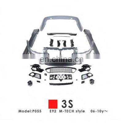 Bumper Side Skirt Front Side Grille Retrofit Kit Car Assembly For BMW 3S E92 M-TECH 2006-2010