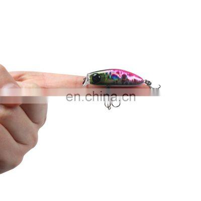 JOHNCOO Custom Fishing Lure Packaging 40mm 2.5g Lure Hooks Artificial Hard Minnow Fishing Lures
