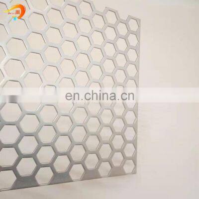 security interior design moisture proof hexagonal perforated aluminum sheet metal