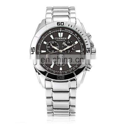 CURREN Men's Watch Waterproof Quartz Men's Watch Steel Belt Men's Watch Business Casual Hand