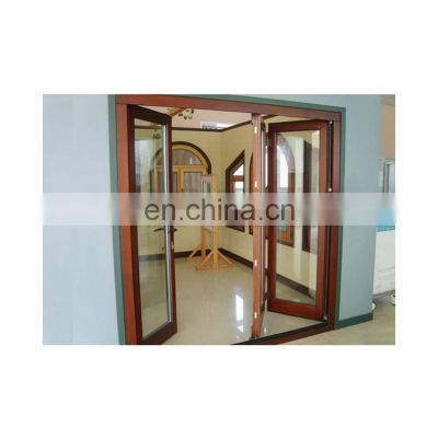 Big size aluminum exterior folding door accordion glass door external