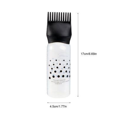 6 oz Hair Dye Bottle Applicator Brush Dispensing Salon Hair Coloring Dyeing New Empty Hair Dye Bottle With Applicator Brush photo-5