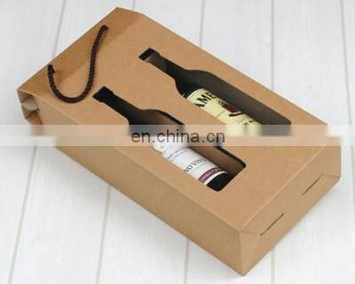 Red Wine Glass Box 2/3/6 Bottle Packaging Gift Beer Carton Custom Luxury Shipping Paper Cardboard Wine Box photo-3