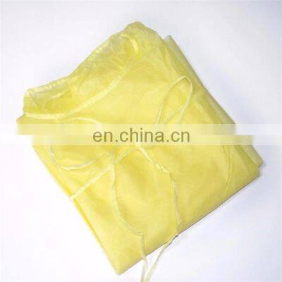 Manufacture Disposable Non-surgical Yellow Coveralls Isolation Gown Knitted Cuffs Waterproof Wuhan photo-4
