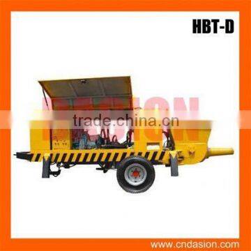 HBT-D-butterfly-valve series Trailer Concrete Pump with PLC Control for sale in stock