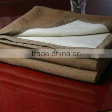 NO 1 factory cheap 400gsm 50% wool 50% camel blanket