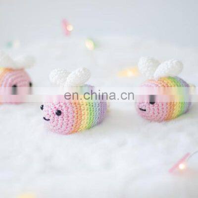 Hot Sale Rainbow Catnip Bee Cat Toy Spring Easter Gift Kid's Toy crochet toy for baby Vietnam Supplier Cheap Wholesale