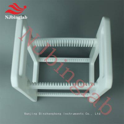 NJbinglab PTFE Wafer Carrier, No Baffle on the Bottom, for Saquare Silicon Wafer Etching photo-2
