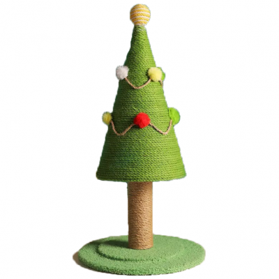 Cat climbing frame Christmas tree natural Sisal cat scratching post scratch simulation lawn large wear resistant scratch toy