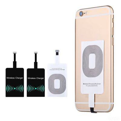 Fast Qi Wireless Charger Receiver For iPhone Universal Charging Receiver Adapter Pad Coil For Micro USB Type-C Phone