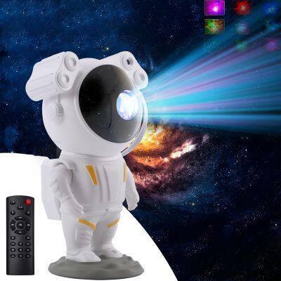 Galaxy Night Light Projector with Remote Control 360°Rotatable Nebula Projector Usb Astronaut Led Lamp For Room Decoration